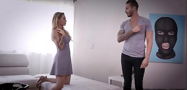  Hot and busty wife Isabelle Deltore gets an ultimate sex experience from her horny husband  Quinton James.